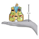 Old World Christmas Ornaments: Fishing Vest Glass Blown Ornaments for Christmas Tree | 44091