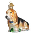 Old World Christmas Dog Collection Glass Blown Ornaments for Christmas Tree Basset Hound | Basset Hound