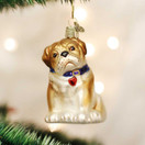Old World Christmas Ornaments: Dog Collection Glass Blown Ornaments for Christmas Tree, Bull Pup | Bull Pup