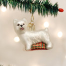 Old World Christmas Westie Glass Blown Ornament for Christmas Tree