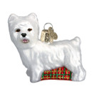 Old World Christmas Westie Glass Blown Ornament for Christmas Tree
