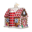 Old World Christmas Collection Glass Blown Ornaments for Christmas Tree Gingerbread Barn.