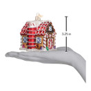 Old World Christmas Collection Glass Blown Ornaments for Christmas Tree Gingerbread Barn.