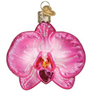Old World Christmas Orchid Glass Blown Ornament for Christmas Tree