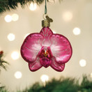 Old World Christmas Orchid Glass Blown Ornament for Christmas Tree