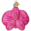 Old World Christmas Orchid Glass Blown Ornament for Christmas Tree