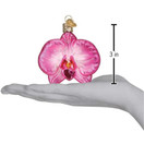 Old World Christmas Orchid Glass Blown Ornament for Christmas Tree