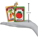 Old World Christmas Garden Seeds Glass Blown Ornament for Christmas Tree | Garden Seeds
