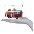 Old World Christmas Ornaments: Fire Truck Glass Blown Ornaments for Christmas Tree