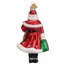Old World Christmas Mrs. Claus Goes Shopping Glass Blown Ornament for Christmas Tree | Mrs. Claus Goes Shopping