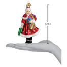 Old World Christmas Mrs. Claus Goes Shopping Glass Blown Ornament for Christmas Tree | Mrs. Claus Goes Shopping