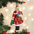 Old World Christmas Mrs. Claus Goes Shopping Glass Blown Ornament for Christmas Tree | Mrs. Claus Goes Shopping