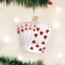 Old World Christmas Ornaments: Vegas Baby Glass Blown Ornaments for Christmas Tree, Royal Flush (44035)