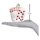 Old World Christmas Ornaments: Vegas Baby Glass Blown Ornaments for Christmas Tree, Royal Flush (44035)