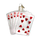 Old World Christmas Ornaments: Vegas Baby Glass Blown Ornaments for Christmas Tree, Royal Flush (44035)