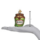 Old World Christmas Jar of Olives Glass Blown Ornament for Christmas Tree