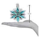 Old World Christmas Snowflake Glass Blown Ornament for Christmas Tree