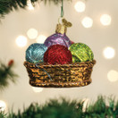 Old World Christmas Basket of Yarn Glass Blown Ornament for Christmas Tree