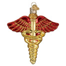 Old World Christmas Ornaments: Doctor Tools Glass Blown Ornaments for Christmas Tree, Medical Symbol - 4x4