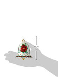 Old World Christmas Ornaments: Poinsettia Bell Glass Blown Ornaments for Christmas Tree, Poinsettia Bell