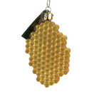 Old World Christmas Bee Collection Glass Blown Ornament for Christmas Tree, Honeycomb