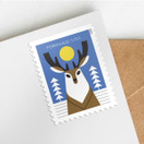 Winter Woodland Animals (Booklet of 20) Forever Postage Stamps (a Deer, Fox, Rabbit, and Owl) 2023 Scott #5822-5825 | 20 Stamps