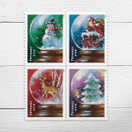  USPS Snow Globe forever Postage Stamps, 40 Stamps, 2 Pack