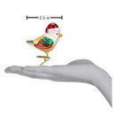 Old World Christmas Ornaments Santa Bird Glass Blown Ornaments for Christmas Tree