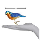 Old World Christmas Bird Watcher Collection Glass Blown Ornaments for Christmas Tree Bluebird, 18043