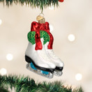 Old World Christmas 2020 Christmas Ornament Holiday Skates Glass Blown Ornament for Christmas Tree | Ice Skates
