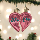 Old World Christmas BFF Hearts.