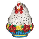 Old World Christmas French Hen Glass Blown Ornament for Christmas Tree