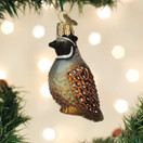 Old World Christmas Quail Glass Blown Ornament for Christmas Tree