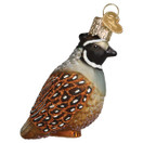 Old World Christmas Quail Glass Blown Ornament for Christmas Tree | Quail