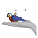 Old World Christmas Ornaments: Bird Watcher Collection Glass Blown Ornaments for Christmas Tree, Wester Bluebird