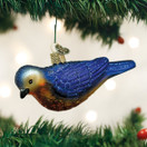 Old World Christmas Ornaments: Bird Watcher Collection Glass Blown Ornaments for Christmas Tree | Wester Bluebird