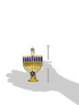 Old World Christmas Ornaments: Hanukkah Glass Blown Ornaments for Christmas Tree - Menorah