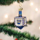 Old World Christmas Hanukkah Glass Blown Ornaments for Christmas Tree Dreidel
