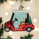 Old World Christmas Golf Cart Glass Blown Ornament for Christmas Tree