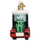 Old World Christmas Golf Cart Glass Blown Ornament for Christmas Tree