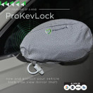 New & Improved ProKevLock Vehicle Side Mirror Covers with Anti-Theft Lock, UHMWPE, HPPE & 304 CRES Steel Mesh - Fits all Vehicles & Most Pickup Trucks | Protection from Ice, Bird Droppings - Version 3