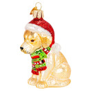 Old World Christmas Holiday Yellow Labrador Puppy Glass Blown Ornament for Christmas Tree | Yellow Labrador Puppy