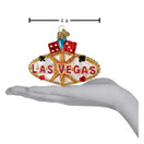 Old World Christmas Ornaments: Las Vegas Sign Glass Blown Ornaments for Christmas Tree