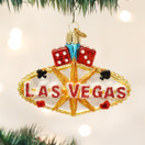 Old World Christmas Ornaments: Las Vegas Sign Glass Blown Ornaments for Christmas Tree.