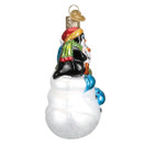 Old World Christmas Ornaments: Snowman with Penguin Pal Glass Blown Holiday Ornament for Christmas Tree