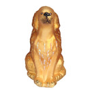 Old World Christmas Sitting Golden Glass Blown Ornament for Christmas Tree