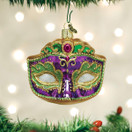 Old World Christmas 36241 Cities, Places and Landmarks Glass Blown Ornaments for Christmas Tree Mardi Gras Mask | 3 X 3 X 2.5