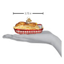 Old World Christmas Chicken Basket Glass Blown Ornament for Christmas Tree | Chicken Basket