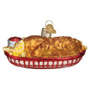 Old World Christmas Chicken Basket Glass Blown Ornament for Christmas Tree | Chicken Basket