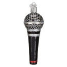 Old World Christmas Ornaments: Musical Instruments Glass Blown Ornaments for Christmas Tree - Microphone